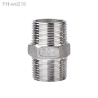 1/8 quot; 1/4 quot; 3/8 quot; 1/2 quot; 3/4 quot; 1 quot; BSP Male Thread 304 Stainless Steel Hex Nipple Union Pipe Fitting Connector Coupler Adapter