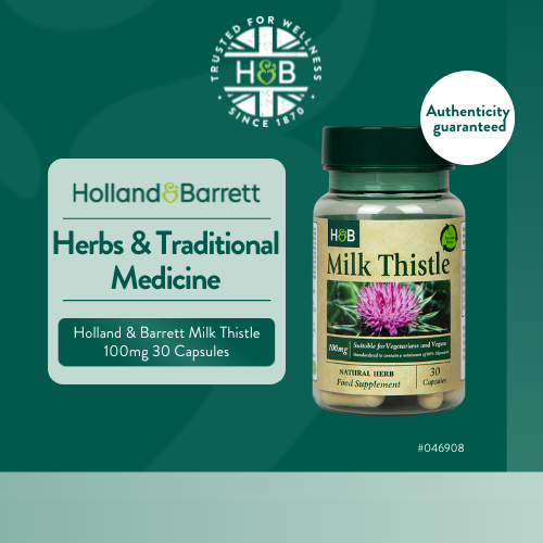 Holland & Barrett Milk Thistle 100mg 30 Capsules Lazada Singapore