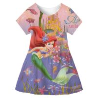 Children Ariel Cosplay Princess Clothing Princess Dress up Girls Halloween Mermaid Costume Kid Disney Series Casual Skirt 1-10  by Hs2023