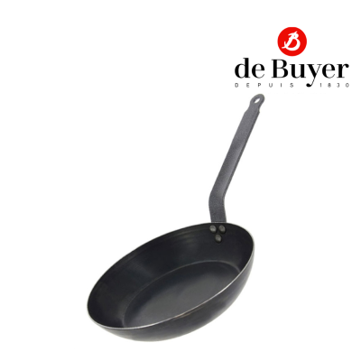 de Buyer 5300 Blue Steel Frying Pan Force Blue / กระทะบลูสตีล