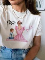 Super Mom And Son Tshrits Graphic Tshirt Cute Anime Tshirt Kroean Style T Shirt Tees