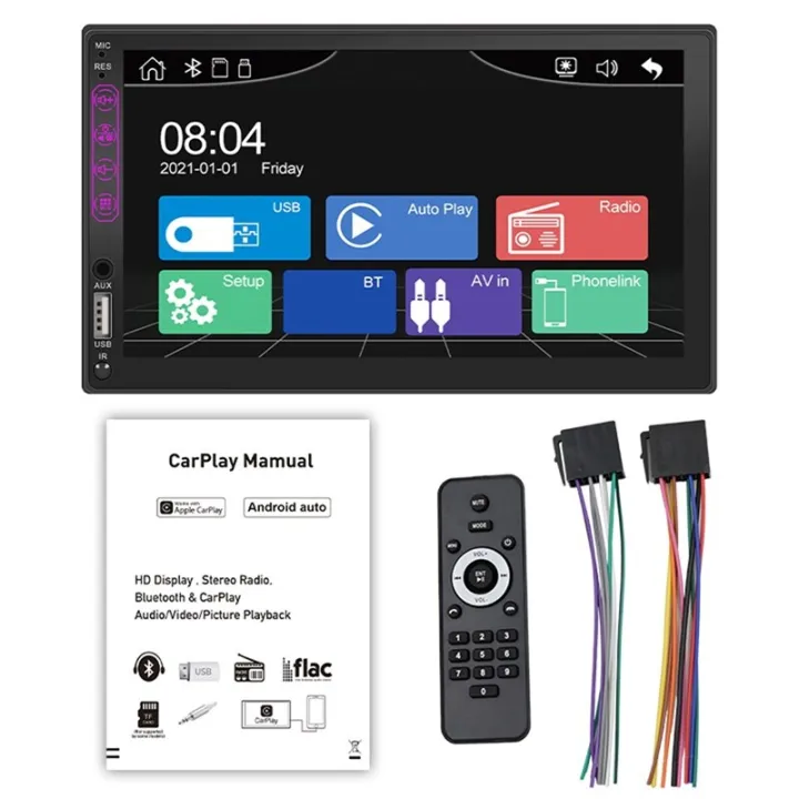 7 Inch Car MP5 Player Bluetooth Car Stereo Receiver Radio Double Din