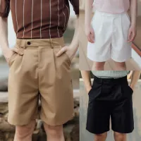 กางเกงสแล็คขาสั้น Cotton Twill Shorts (รหัส : K008)