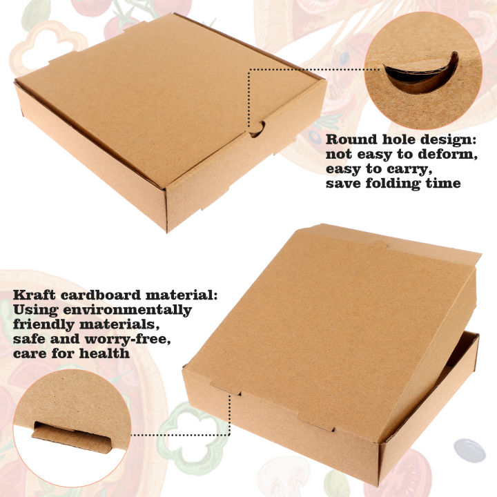 คราฟท์-x-x-12ชิ้น7-3กล่องพิซซ่ากระดาษแข็ง7-3กล่องลูกฟูก1-57-ร้านอาหารพิซซ่าสำหรับบ้าน
