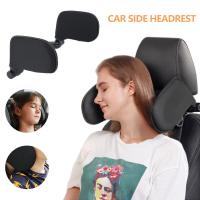 New Car Seat Headrest Pillow Head Cushion Neck Support Travel Sleeping Pad Adjustable Black Seat Cushions