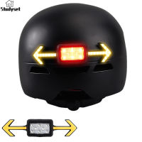 Studyset IN stock Bicycle Helmet Lights Wireless Remote Control Waterproof Usb Rechargeable Mountain Bike Warning Lights For High Safety