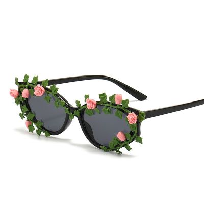 แว่นตากันแดดแว่นกันแดดแว่นกันแดด Diy แว่นกันแดดรูปดอกไม้แว่นกันแดดตกแต่งดอกไม้