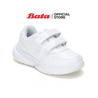 Bata บาจา Bubble Gummer รองเท้านักเรียนชาย แบบสวมปรับขนาดได้ สีขาว รหัส 3411151