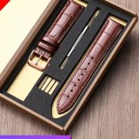 ❀❀ Leather watch strap suitable for wear-resistant breathable mens womens waterproof bamboo leather cowhide