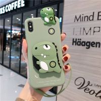 ดูดีกรณี iphone Apple 7/8Plus mobile phone case female iPhone12 11Pro XSmax cute dinosaur mirror XR all-inclusive soft 6