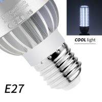 E27หลอดไฟข้าวโพด LED กำลังแรงสูงพัดลมหลอดไฟ LED อลูมิเนียม220V โคมไฟ LED 25W 35W 50W หลอดสำหรับเทียนไฟฟ้า110V E26พัดลมระบายความร้อนเปลวไฟไม่กระพริบไฟ5730