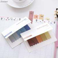 ZENONO การตกแต่ง DIY 100Sheets เครื่องเขียนป้ายกำกับสำหรับเด็กที่คั่นหนังสือแบบไล่ระดับสีป้ายสำหรับอ่านหนังสือ