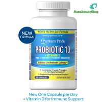 ((New Formular)) Puritans Pride Probiotic 10 with Vitamin D 120 Capsules