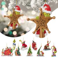 Christmas Resin Pendant Christmas Tree Decoration  1PC Christmas Decor How The Stole Christmas With Present Christmas Ornament Christmas Ornaments