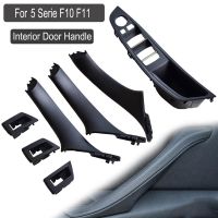 3X RHD Car Interior Door Handle Inner Door Panel Pull Trim Cover for -Bmw 5 Serie F10 F11 520 525 Black RHD