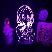 ∋ Nakano Miku Figure Cosplay Neon Led Night Light The Quintessential Quintuplets Anime 3d Lamp Color Changing for Bedroom Decor