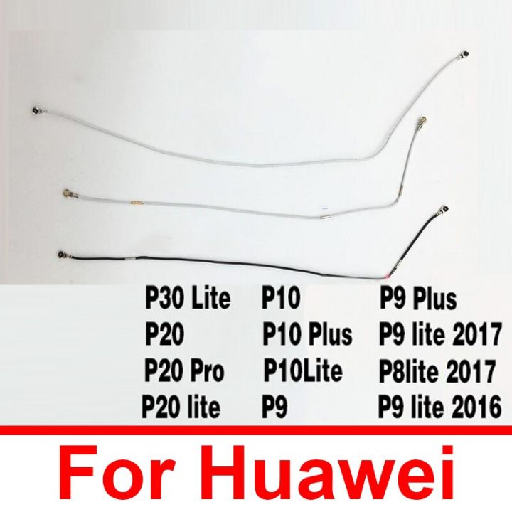 【⊕Good quality⊕】 anlei3 สายเคเบิ้ลยืดหยุ่นสำหรับเสาอากาศรับสัญญาณ Huawei P30 P20 Pro P10 Plus P8 P9 Lite Mini Wifi ขั้วต่อคู่สายชิ้นส่วนเฟล็กซ์ริบบอนทางอากาศ