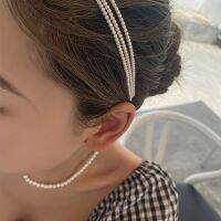 [COD] version of the multi-layer gentle all-match sweet imitation pearl headband women going out washing face hairpin hairTH