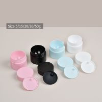 5G/15G/20G/30G/50G Matte Round Plastic Empty Makeup Jar Refillable Bottle Cream Jar Empty Box Cosmetic Container Travel Bottle