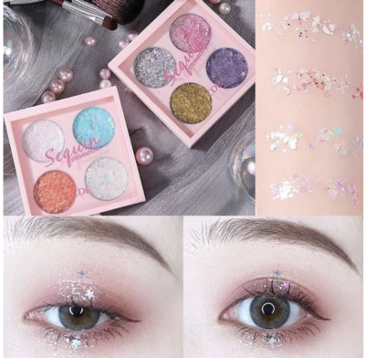 CDE Four-color sequin eyeshadow cream**ของแท้ พร้อมส่ง