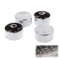 MEXI High Quality Zinc Alloy Rotary Switches 4Pcs/Set Round Knob Gas Stove Burner Oven Kitchen Parts Handles