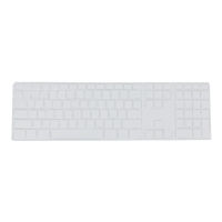 Silicone Thin Keyboard Skin Cover Protector With Numeric Keypad For Apple iMac Black