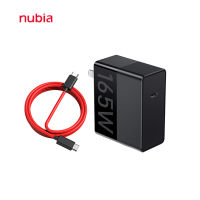 Nubia 165W Gan เครื่องชาร์จไฟ165W ที่ชาร์จเร็วอะแดปเตอร์ไฟฟ้าพร้อมวันที่6A สาย Redmagic 7 Pro Apple แอนดรอยด์แผ่นรองโทรศัพท์แล็ปท็อปสวิตช์