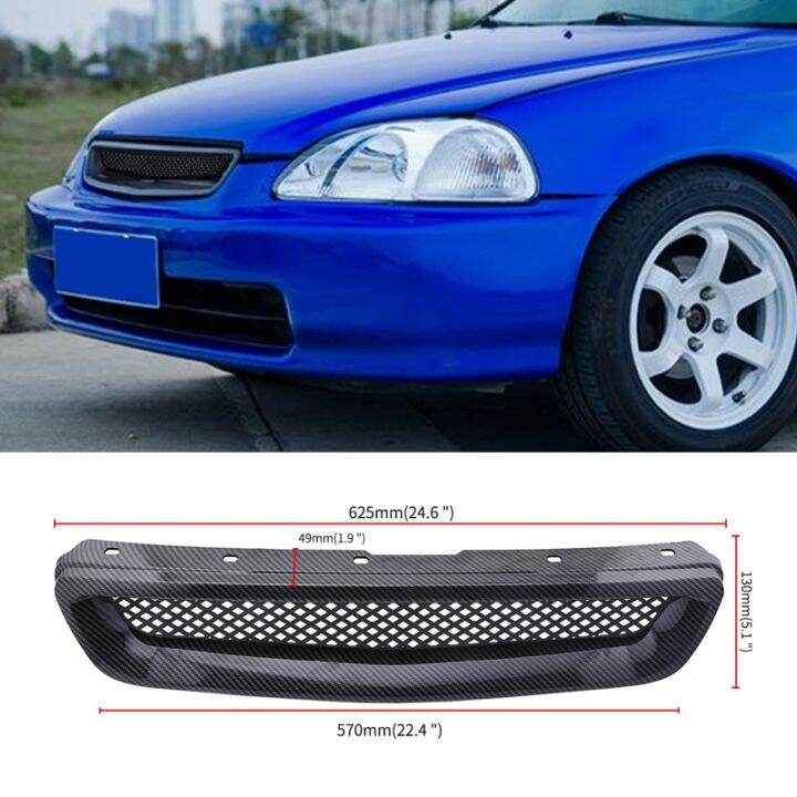 car-carbon-fiber-mesh-abs-front-hood-grille-grill-for-96-98-honda-civic-ej-ek-jdm-type-r