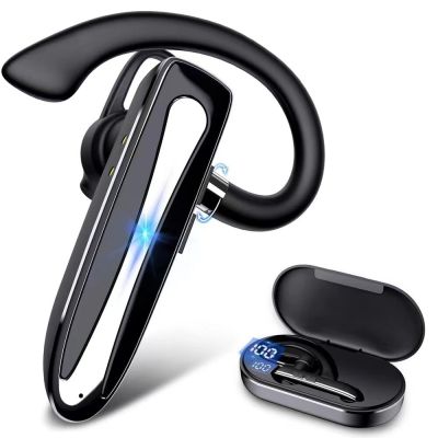 ZZOOI Ear-Hook New Bluetooth Earphones Sports Waterproof Headsets Business Handsfree Wireless Headphone With Microphone Charging Box
