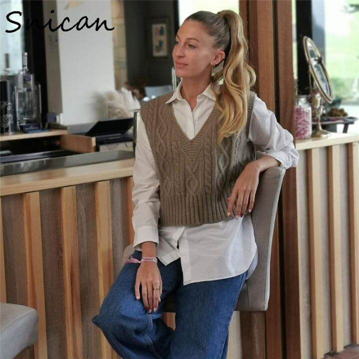 snican-solid-fashion-knitted-sweater-vest-crop-tops-jumper-mujer-pull-femme-hiver-za-women-fashion-autumn-winter-pullover