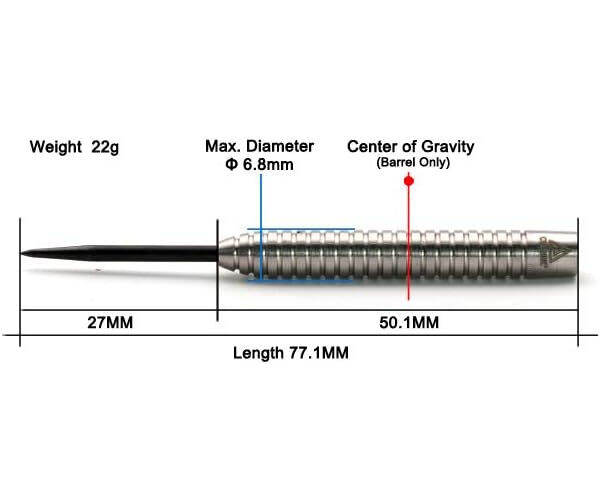 cuesoul-cuesoul-tungsten-steel-tip-darts-precise-barrels-18-19-21-24-grams-22-grams