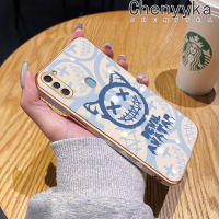 Chenyyka เคสโทรศัพท์ปลอกสำหรับ Samsung กาแล็คซี่,เคส M11 A11การ์ตูนปีศาจน้อยลายการ์ตูนเคสซิลิโคนดีไซน์ใหม่ฝาปิดเลนส์เต็มรูปแบบปกป้องกล่องกันกระแทก Softcase