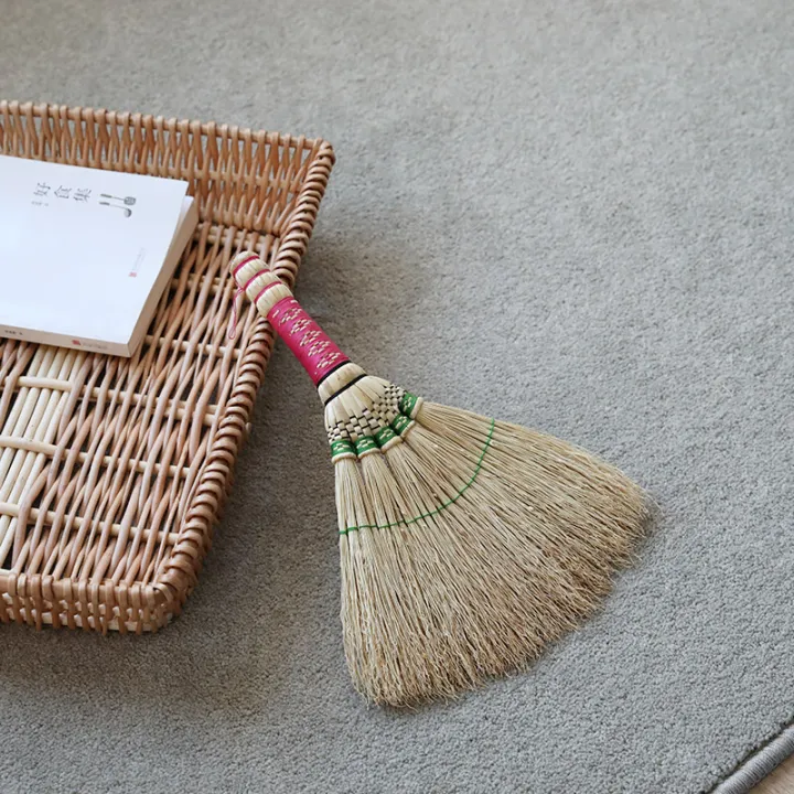 At the beginning of the art, handmade auspicious broom sweeps