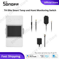 SONOFF TH Elite WiFi Smart Switch สวิตช์ตรวจสอบอุณหภูมิและความชื้นไร้สาย eWeLink APP ควบคุมโมดูลอัจฉริยะสวิตช์จับเวลาอัจฉริยะทำงานร่วมกับพัดลมไฟฟ้าเครื่องทำความชื้นถัง