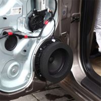 4PCS Car Universal Speaker Insulation Ring Soundproof Cotton Pad Bass Door Trim Sound Audio Speakers Cotton