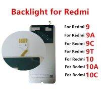 Lampu Belakang เหมาะสำหรับ Xiaomi Redmi 10 10A 10C 9 9A 9C 9T Backlights เปลี่ยนซ่อมแซมจอฟิล์มไฟตู้แสดง LCD ไลท์ไกด์กระดาษแข็ง