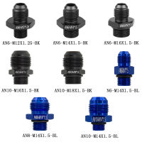 1ชิ้น AN8 AN10เพื่อ M14 M16 * 1.5 14 18 38 12 NPT ตรงน้ำมันเชื้อเพลิงอากาศท่อที่เหมาะสมชายอะแดปเตอร์รถอุปกรณ์รถยนต์