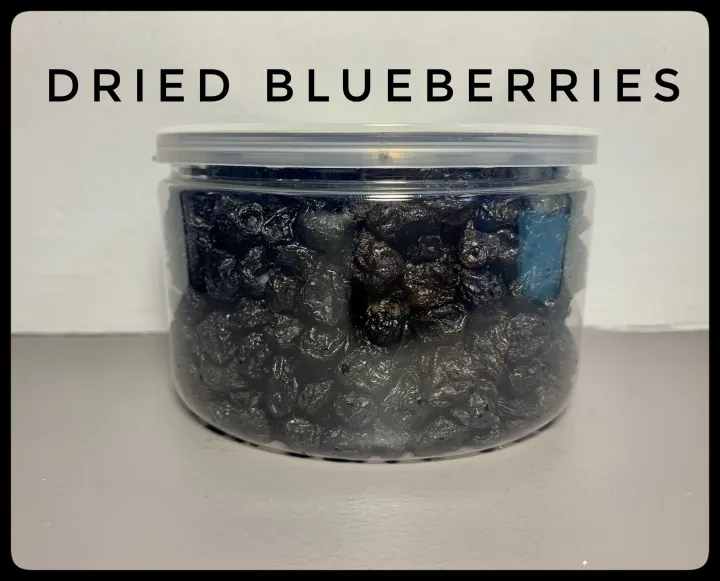 Dried Blueberries in a jar (250 grams) ideal for gift Imported