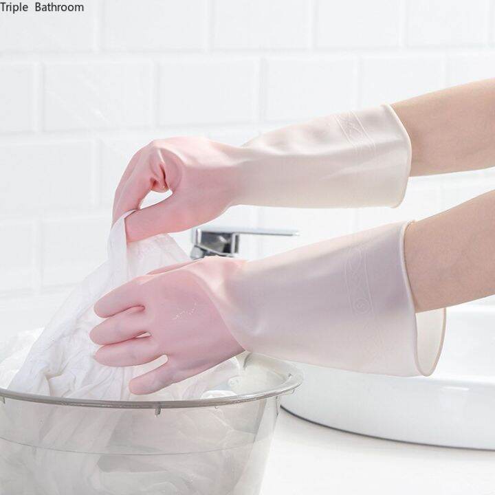 1-pair-rubber-dishwashing-gloves-kitchen-non-slip-dishes-cleaning-durable-gloves-waterproof-washing-clothes-household-gloves-safety-gloves