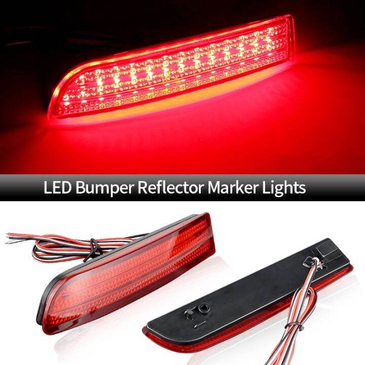 2X Car Led Tail Light Parking Brake Rear Bumper Reflector Lamp For