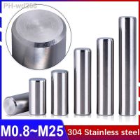 304 Stainless Steel Cylindrical Pin Locating Dowel Fixed Shaft Solid Rod GB119 Length 4 120mm M0.8 M1 M1.5 M2 M2.5 M3M4M5 M6 M25