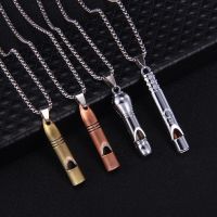 Retro Trend Can Blow The Whistle Necklace For Men And Women Hip-Hop Personality Flute Pendant Hanging Fashion Couple Jewelry Fashion Chain Necklaces