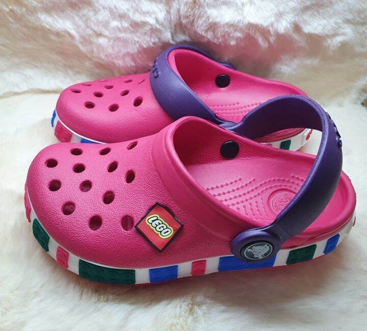 รองเท้า-crocs-เด็ก-lego-งานพรีเมี่ยม-สำหรับเด็ก-สีมาไหม่สวยมาก-นิ่มใส่สบาย