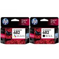 HP 682 Black HP 682 Tri-color Original Ink Advantage Cartridge ตลับหมึก ยี่ห้อ HP 682 ดำ สี ของแท้