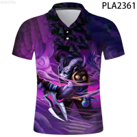 【high quality】  2023 Summer Cartoon Dota 2 3d Printed Polo Shirts Fashion Ropa De Hombre Short Sleeve Cool Men Camisas Ropa Polo Homme S-6XL