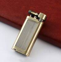 Genuine Oblique SPUNK Metal  Gas Lighter With Tobo Pipe Tamper Personality Retro Metal Rocker Arm Wheel Easy Ignite