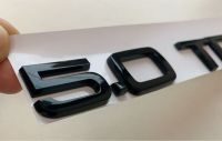 Emblem Fender ท้ายรถ5.0TDI โครเมี่ยม ABS 5.0 TDI สติกเกอร์สำหรับรถออดี้แต่งทรงท้ายรถ A1 A3 A4L A5 A6L A7 A8L A7 A8 A6L อุปกรณ์เสริมที่ตัดโครเมี่ยม Q7