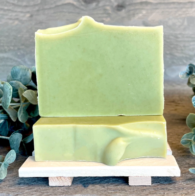 French Green Clay Soap (unscented) - สบู่ธรรมชาติโคลนเขียวฝรั่งเศส สูตรไม่มีน้ำหอม all natural handmade soap