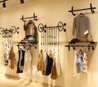 Clothes hangers for men and womens clothing. Display rack. Hang on wall. Display shelves1103