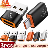 USB 3.0 To Type C Adapter OTG Type C Male To USB Female Converter For Laptop Xiaomi Samsung USBC Adaptador usb a tipo c 6A